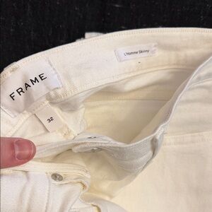 Frame Denim Men’s White Skinny Jeans